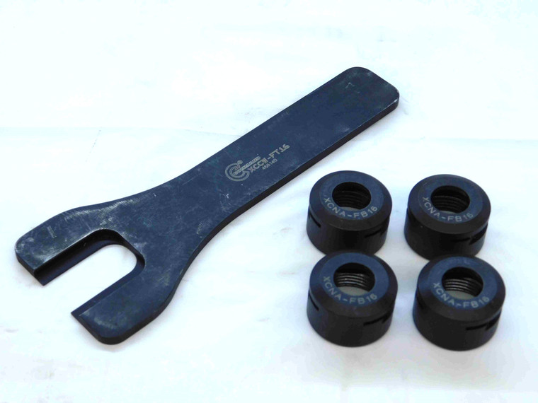 4pcs COMMAND ER20 FINE BALANCE COLLET NUTS +  SPANNER WRENCH XCNA-FB20 XCCW-FT20 - JG1425LVR