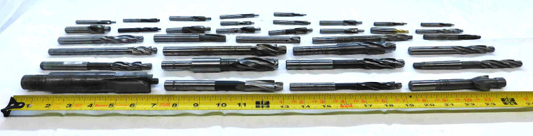 35pc LOT HSS COUNTERBORES RANGING FROM 5/32 - 1" INTERCHANGEABLE & SOLID PILOT - JG1428LVR