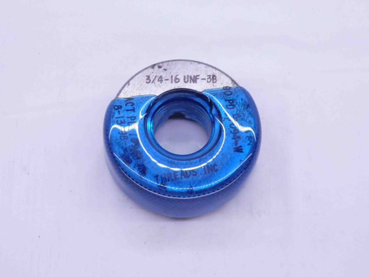 3/4 16 UNF 3B SOLID SETTING RING THREAD RING GAGE .75 GO ONLY P.D. = .7094 2B - DW39181CF5