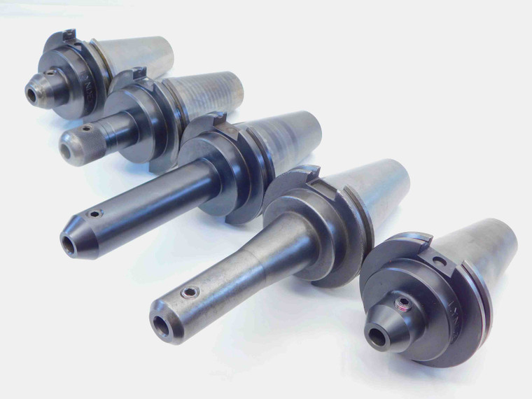 5pc LOT OF CAT50 1/2 ID SOLID END MILL TOOL HOLDER .5 3" - 6 1/2 PROJECTION - NS4746LVR