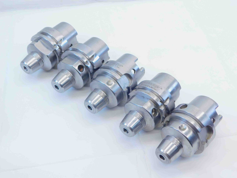5pc LOT OF HSK63A SCHUNK 8mm I.D. HYDRAULIC CHUCK TOOL HOLDER 2 3/4 PROJECTION - NS4800LVR