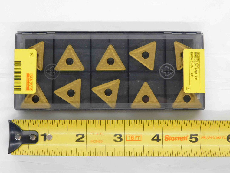 10pcs SANDVIK TNMG 22 04 12-QM / TNMG 433-QM 235 CARBIDE INSERTS