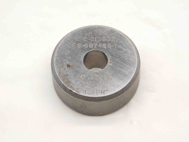 .37465 CLASS X MASTER PLAIN BORE RING GAGE .3750 -.0004 UNDERSIZE 3/8 9.516 mm - NS5135SLW