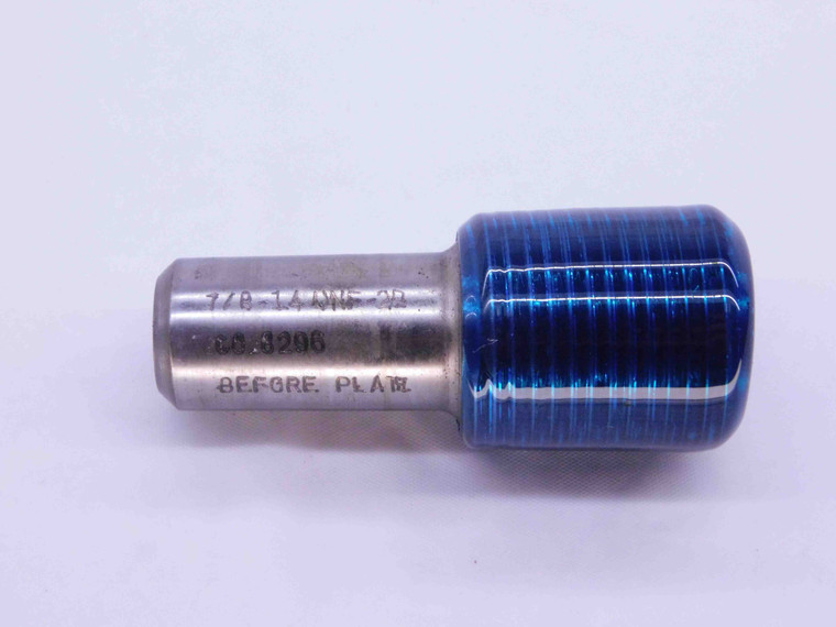 7/8 14 UNF 2B BEFORE PLATE THREAD PLUG GAGE .875 GO ONLY P.D. = .8296 2B OR 3B - DW39822LVR