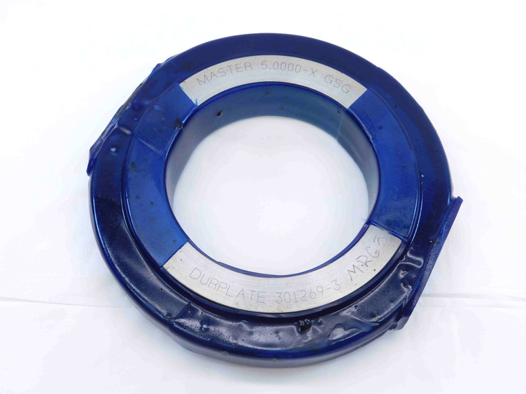 5.0000 CLASS X MASTER PLAIN BORE RING GAGE ONSIZE 5.0 127 mm 5.000 INSPECTION - JG3050DG5