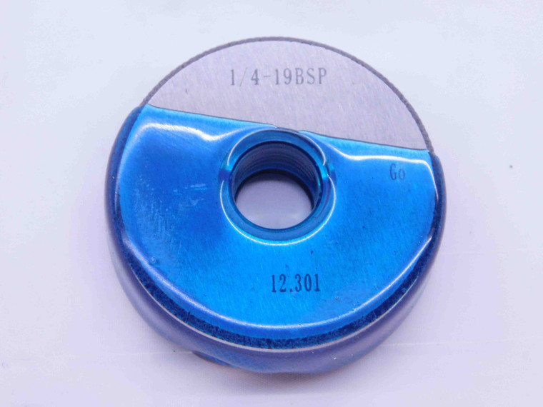 1/4 19 BSP SOLID PIPE THREAD RING GAGE .25 .250 GO ONLY P.D. = 12.301 G1/4 BSPP - DW40002AD6