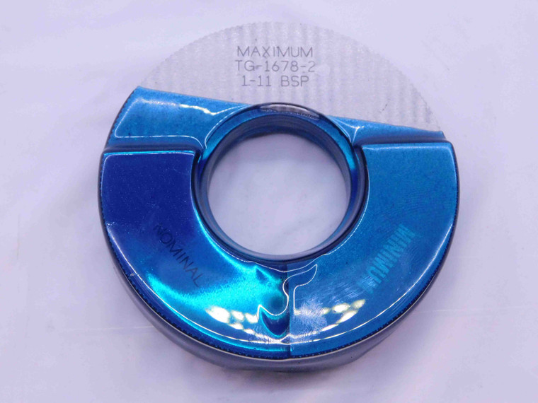 1" 11 BSPT 3 STEP PIPE THREAD RING GAGE 1.0 1.00 1.000 1.0000 BRITISH TAPER BSP - DW40039SLW