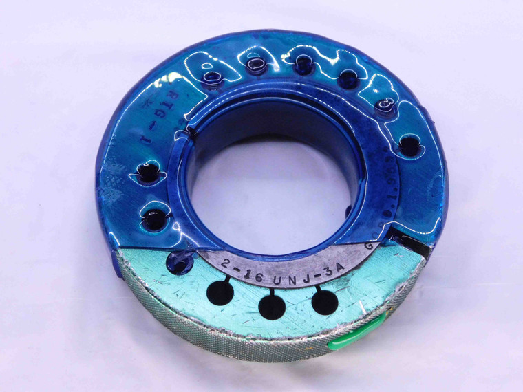 2" 16 UNJ 3A THREAD RING GAGE 2.0 2.00 2.000 2.0000 GO ONLY P.D. = 1.9594 CHECK - DW40107AS6