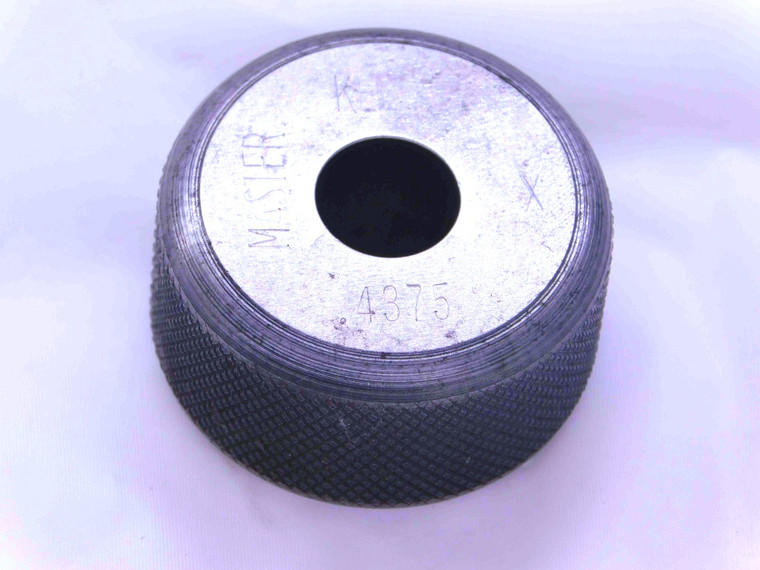 .4375 CLASS X MASTER PLAIN BORE RING GAGE ONSIZE 7/16 11 mm SETTING CHECK - JJ0244DH5