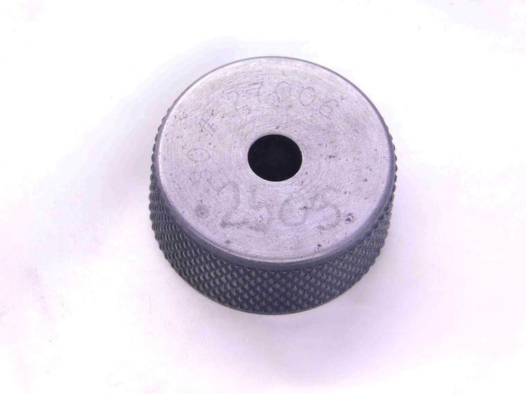 .2505 CLASS XX MASTER PLAIN BORE RING GAGE .2500 +.0005 OVERSIZE 1/4 6.363 mm - JJ0256DH5