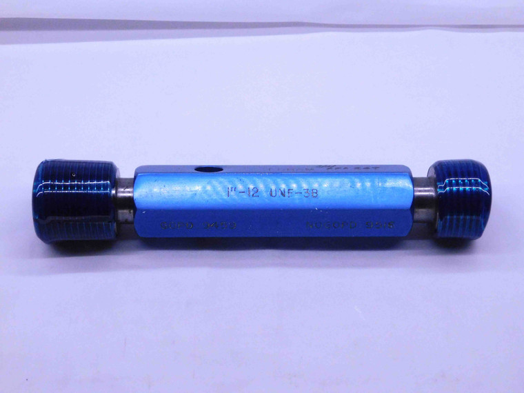 1" 12 UNF 3B THREAD PLUG GAGE 1.0 1.00 1.000 GO NO GO P.D.'S = .9459 & .9516 - DW40292LVR