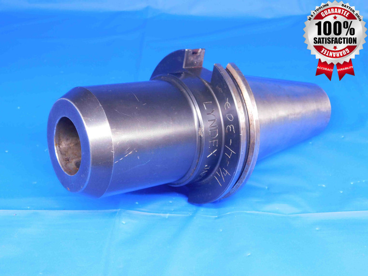 CAT50 LYNDEX 1 1/4 I.D. SOLID END MILL TOOL HOLDER 1.25 4" PROJECTION MILLING - JU0083PW