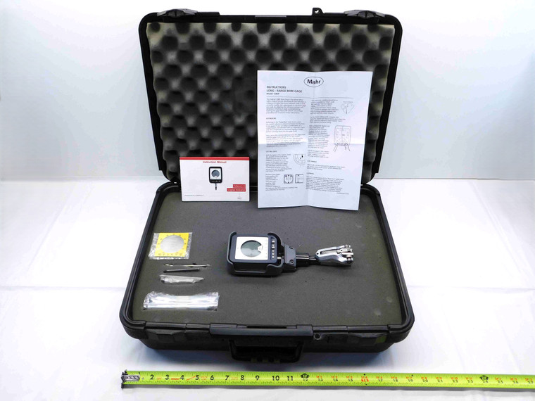 MAHR FEDERAL No.2033119 3" ELECTRONIC BORE GAGE MAXUM 3 W/ 2" & 4" EXTENSIONS