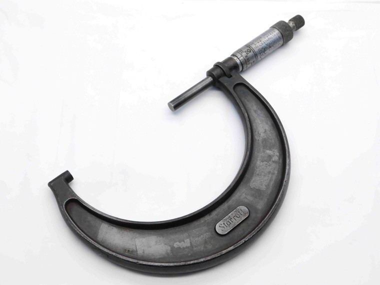 STARRETT No.436 MECHANICAL OUTSIDE MICROMETER 3" - 4" RANGE MADE IN USA MIC - BR12180AS6