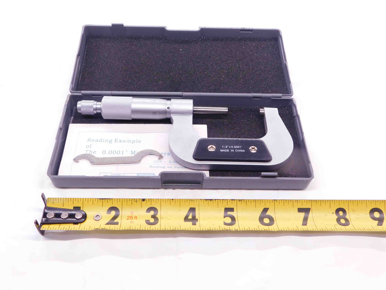 S01-0112 OUTSIDE MICROMETER 1-2" RANGE 0.0001 GRADUATION 1.0 2.0 MIC - NS5477DH5