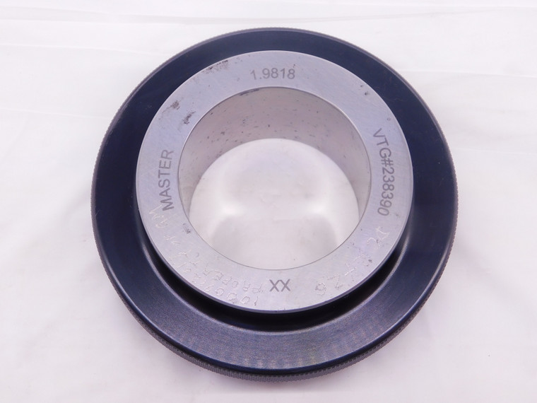 1.9818 CL XX MASTER PLAIN BORE RING GAGE 1.9844 -.0026 1 63/64 50.338 mm - NS5551AU6