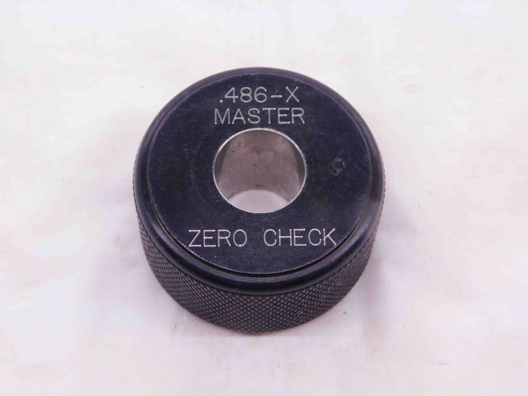 .4860 CL X MASTER PLAIN BORE RING GAGE .4844 +.0016 31/64 12.344 mm .486 - NS5561AU6
