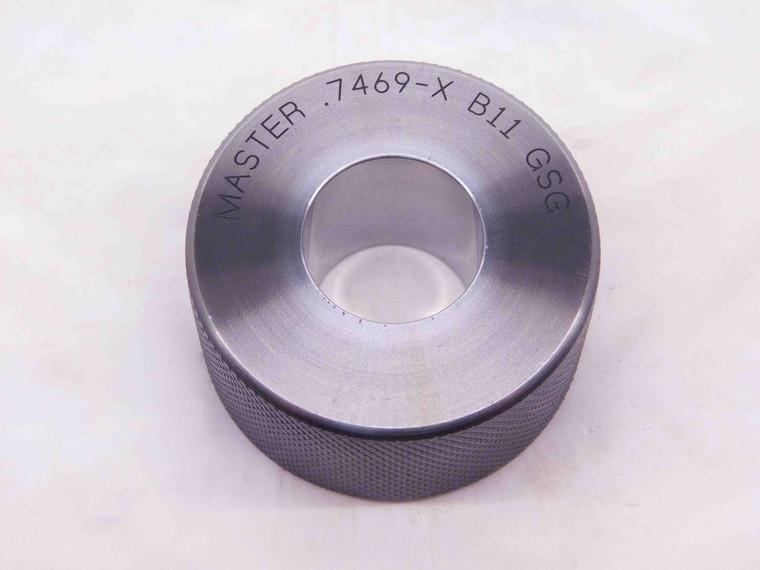 .7469 CLASS X MASTER PLAIN BORE RING GAGE .7500 -.0031 UNDERSIZE 3/4 19 mm - NS5572AU6