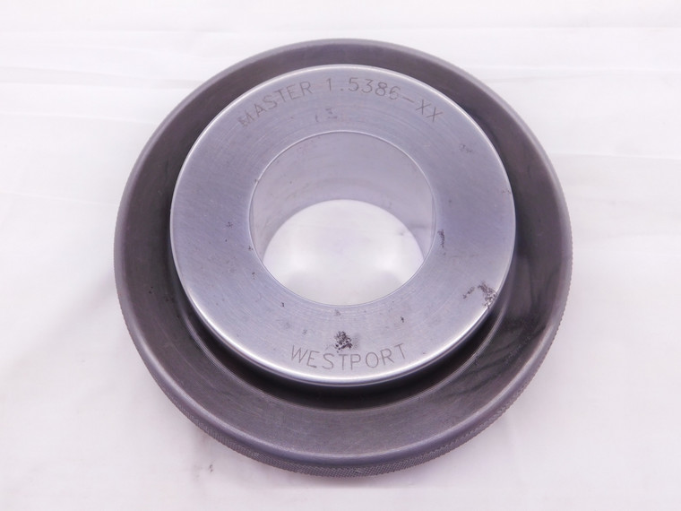 1.5386 CLASS XX MASTER PLAIN BORE RING GAGE 1.5313 +.0073 OVERSIZE 1 17/32 39 mm - NS5619AU6
