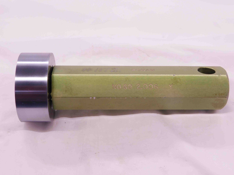 2.0060 CLASS Y PIN PLUG GAGE 2.0000 +.0060 OVERSIZE 2.0 51 mm 2.006 - NS5682AR6
