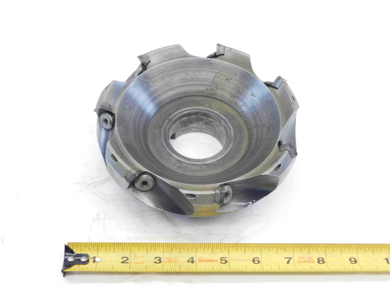 SECO 6" O.D. COOLANT FACE MILL R220 13 06 00 12 2" PILOT HOLDS 7 INSERTS SE 6.0 - JG3585CE5