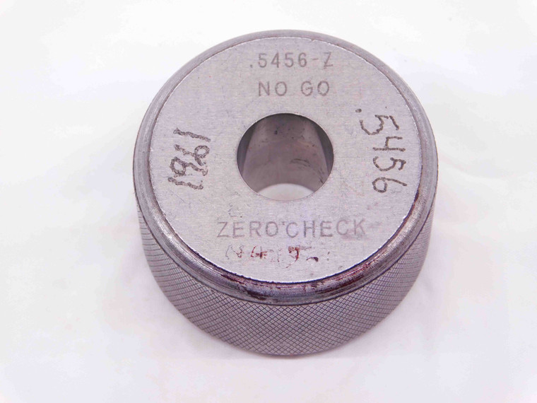 .5456 CLASS Z MASTER PLAIN BORE RING GAGE .5469 -.0013 OVERSIZE 35/64 14 mm - NS5788AU6