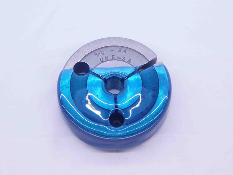 3/8 24 UNF 3A THREAD RING GAGE .375 .3750 GO ONLY P.D. = .3479 INSPECTION CHECK - MT0380BU