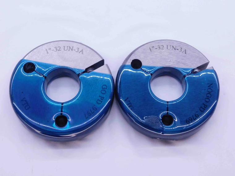 1" 32 UN 3A VERMONT THREAD RING GAGES 1.0 1.00 GO NO GO P.D.'S = .9797 & .9769 - DW40411AR6