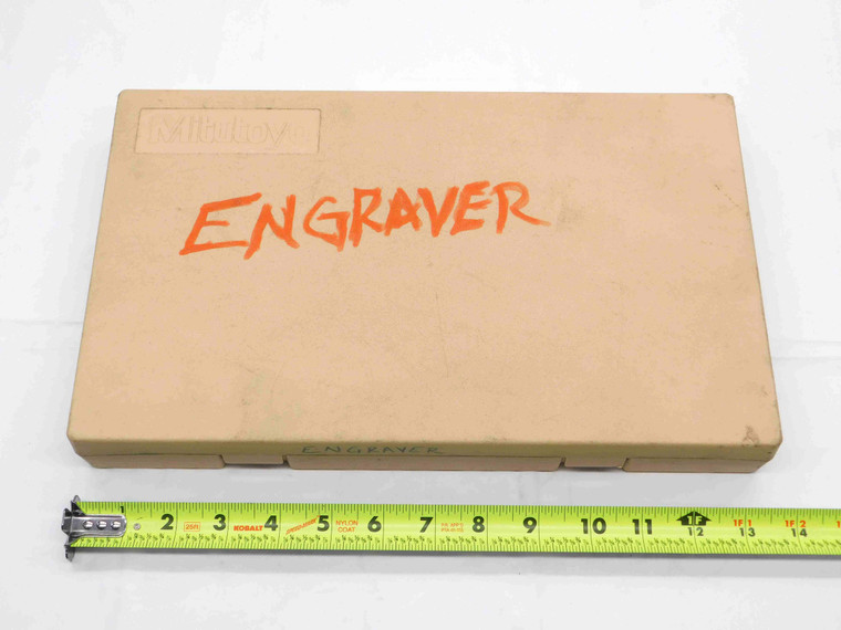 MITUTOYO CASE FOR 103-221 6" - 7" MICROMETER 13 1/2 X 8 1/4 X 1 3/4 CASE ONLY - BR12229LVR