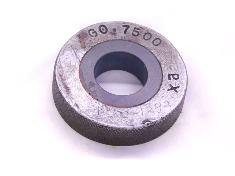 .7500 CL X CARBIDE MASTER PLAIN BORE RING GAGE ONSIZE 3/4 19 .750 SETTING CHECK - JJ0672AS6
