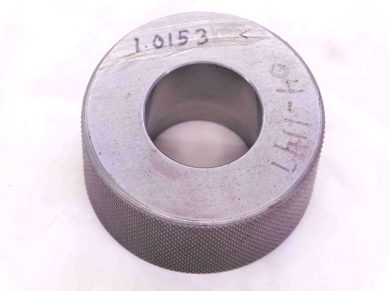 1.0153 MASTER PLAIN BORE RING GAGE 1.0156 -.0003 OVERSIZE 1 1/64 25.789 mm CHECK - JJ0702AX6