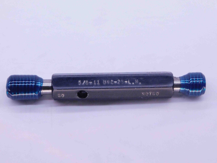 5/8 11 UNC 2B LEFT HAND THREAD PLUG GAGE .625 GO NO GO P.D.'S = .5660 & .5732 - DW40510SLW