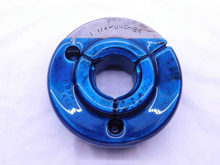 1 1/4 7 UNC 2A THREAD RING GAGE 1.25 1.250 1.2500 GO ONLY P.D. = 1.1550 CHECK - DW40586AQ6