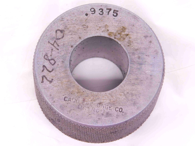 .9375 MASTER PLAIN BORE RING GAGE ONSIZE 15/16 24 mm SETTING CHECK INSPECTION - JJ0821AX6