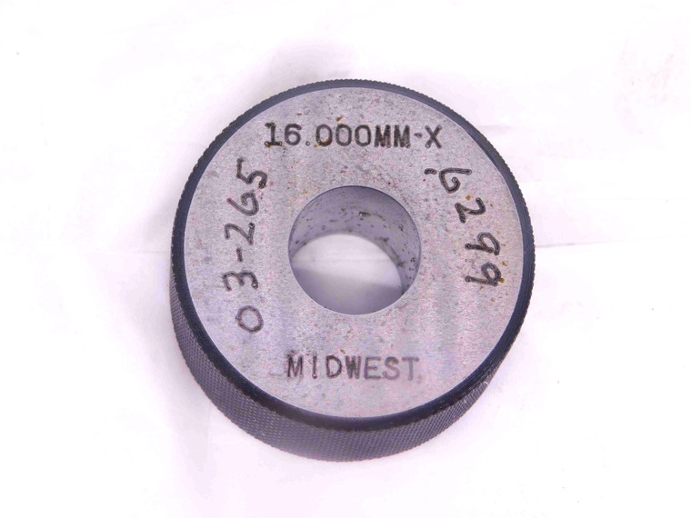 16.000 CL X MASTER PLAIN BORE RING GAGE ONSIZE 16 mm .6299 16.00 SETTING CHECK - JJ0873AX6