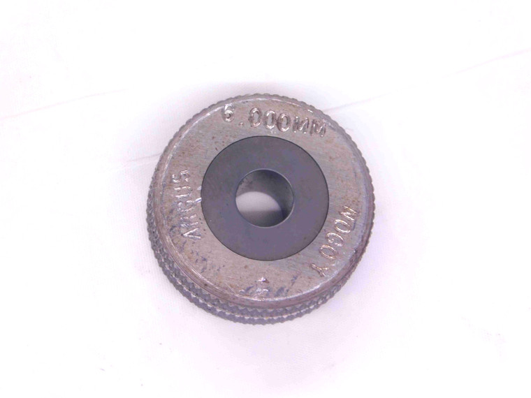6.000 CLASS Y CARBIDE MASTER PLAIN BORE RING GAGE ONSIZE 6 mm .2362 6.00 CHECK - JJ0886AX6