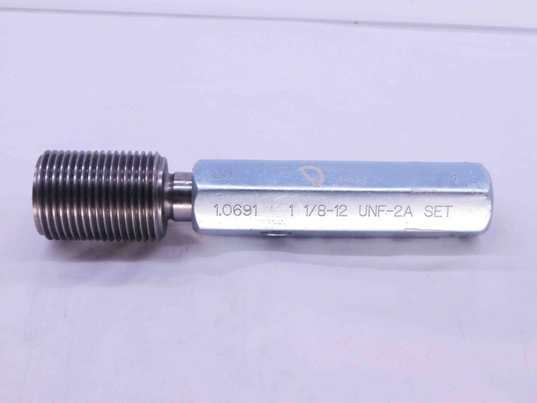 1 1/8 12 UNF 2A VERMONT SET THREAD PLUG GAGE 1.125 1.1250 GO ONLY P.D. = 1.0691 - DW40631AQ6