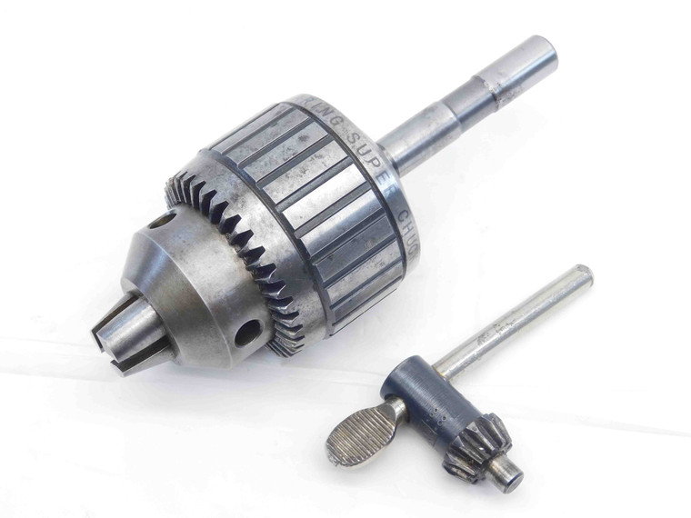 JACOBS 14N 3JT SUPER DRILL CHUCK 0-1/2 CAPACITY 1/2 STRAIGHT SHANK W/ KEY USA - JG3831AJ6