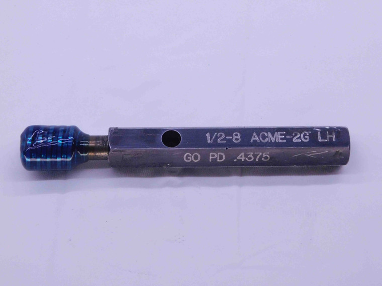1/2 8 ACME 2G LEFT HAND THREAD PLUG GAGE .5 .50 GO ONLY P.D. = .4375 L.H. NA - DW40665AQ6