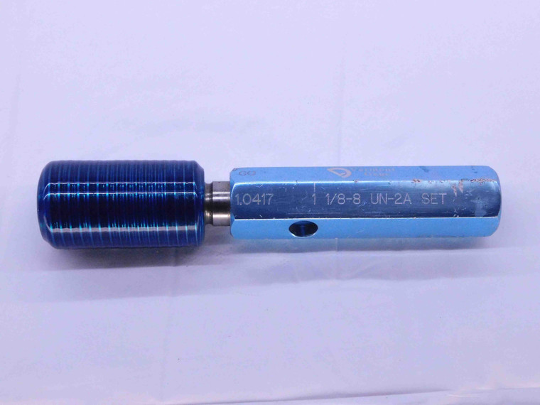 1 1/8 8 UN 2A VERMONT SET THREAD PLUG GAGE 1.125 1.1250 GO ONLY P.D. = 1.0417 - DW40672AQ6