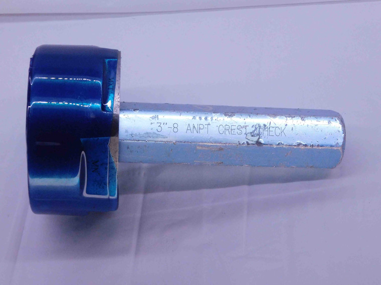 3" 8 ANPT 6 STEP VERMONT PIPE THREAD PLUG GAGE 3.0 3.00 A.N.P.T. CREST CHECK - DW40699AK6