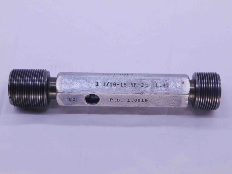 1 1/16 16 UNF 2B LEFT HAND THREAD PLUG GAGE 1.0625 GO NO GO PDS= 1.0219 & 1.0284 - DW40709DH5