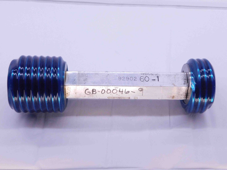 2" 4 1/2 UNC 2B THREAD PLUG GAGE 2.0 2.00 GO NO GO P.D.'S = 1.8557 & 1.8681 - DW40739AQ6