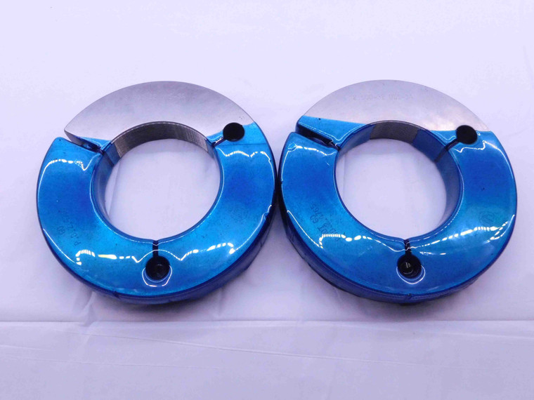 2 1/2 32 UNS 3A THREAD RING GAGES 2.5 2.50 GO NO GO P.D.'S = 2.4797 & 2.4765 - DW40759AR6
