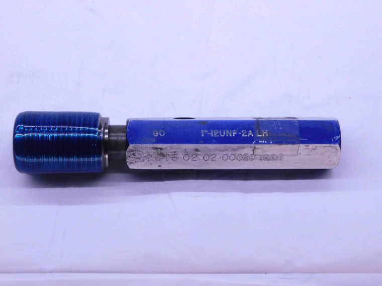 1" 12 UNF 2A LEFT HAND SET THREAD PLUG GAGE 1.0 1.00 GO ONLY P.D. = .9441 L.H. - DW40812AA6