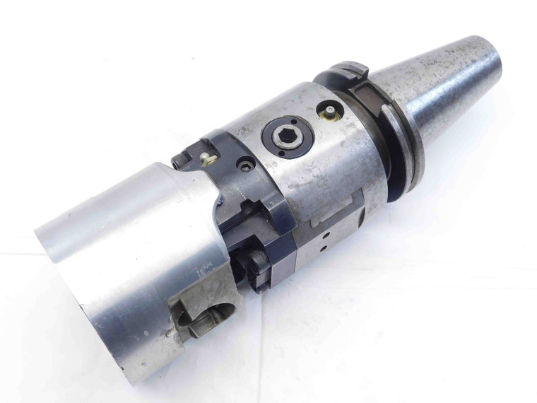 ADJUSTABLE BORING HEAD w/ CAT50 TOOL HOLDER HOLDS 1.08" BAR CUSTOM / SHOP MADE ? - JG4102CZ5