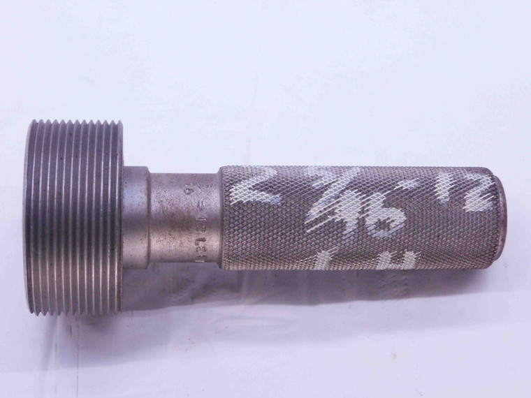 SHOP MADE 2 5/16 12 LEFT HAND THREAD PLUG GAGE 2.3125 2 5/16"-12 INSPECTION - DW40894CH5