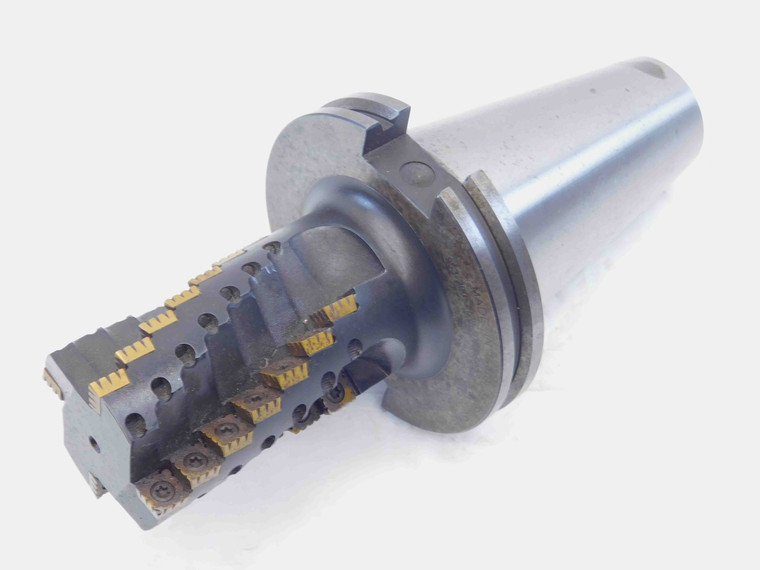 VALENITE 2" DIA. HELICAL INDEXABLE END MILL SS3-200-3R28-50CT CAT50 SHANK 4 FL - JG4220CZ5