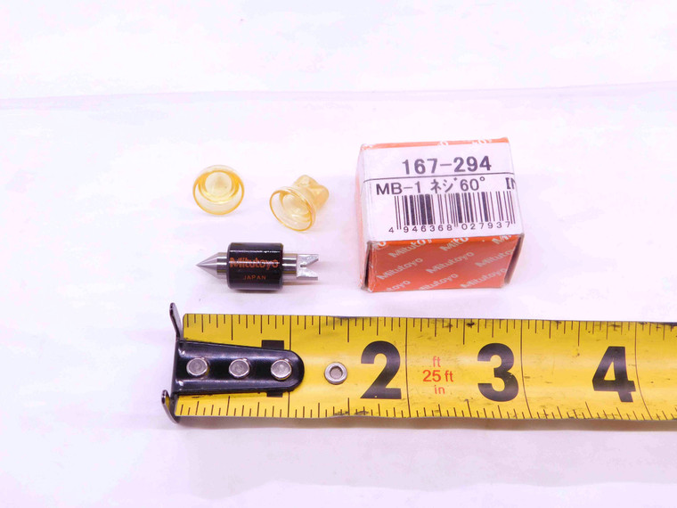MITUTOYO 1" X 60 DEG THREAD MICROMETER STANDARD No.167-294 SCREW PITCH MIC 1.0 - NS6072CZ5
