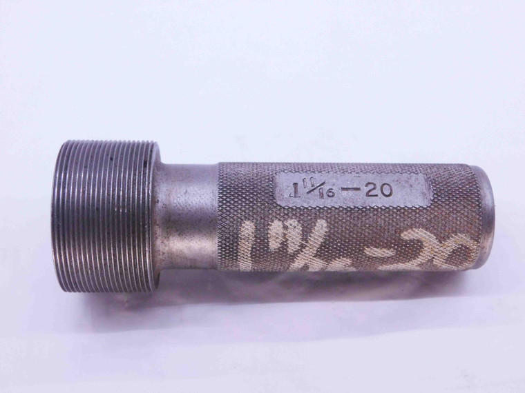 SHOP MADE 1 11/16 20 THREAD PLUG GAGE 1.6875 1 11/16"-20 INSPECTION CHECK - DW40907CH5